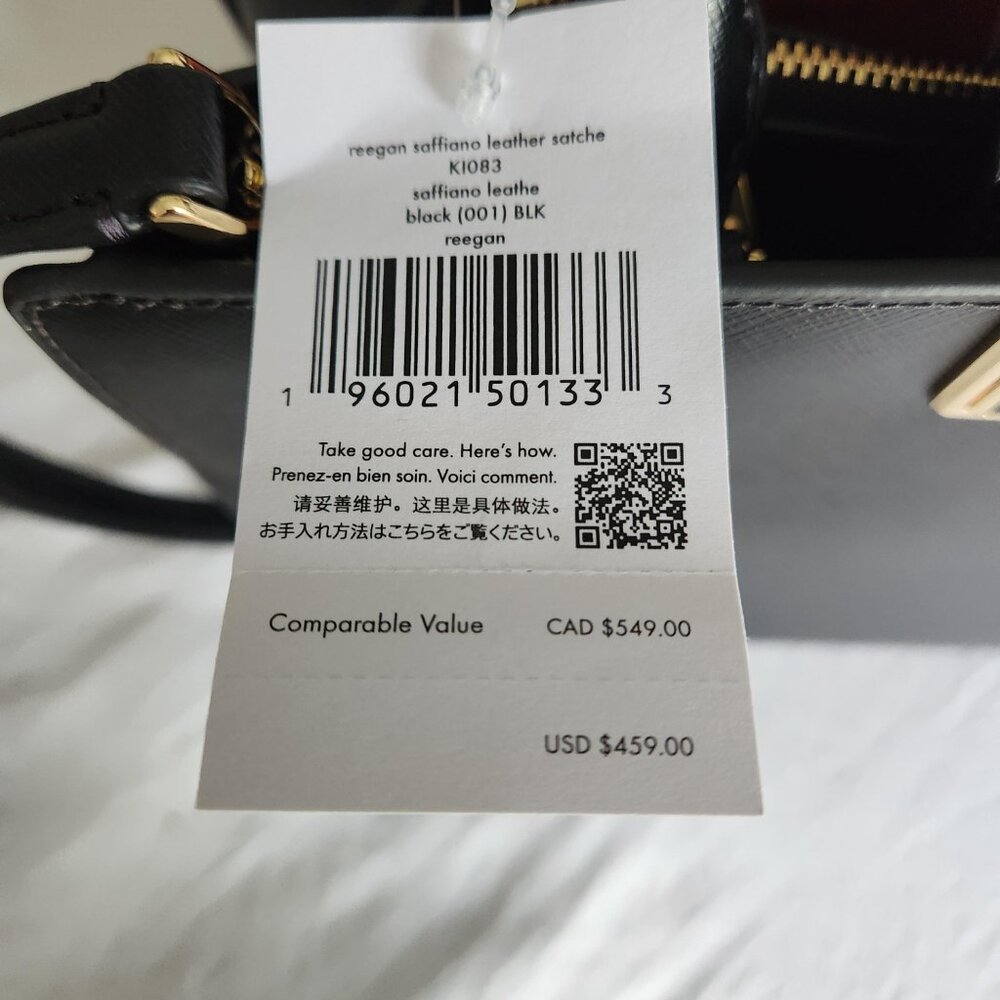 Kate Spade Black Reegan Satchel 7pc Set NWT - Picture 7 of 17